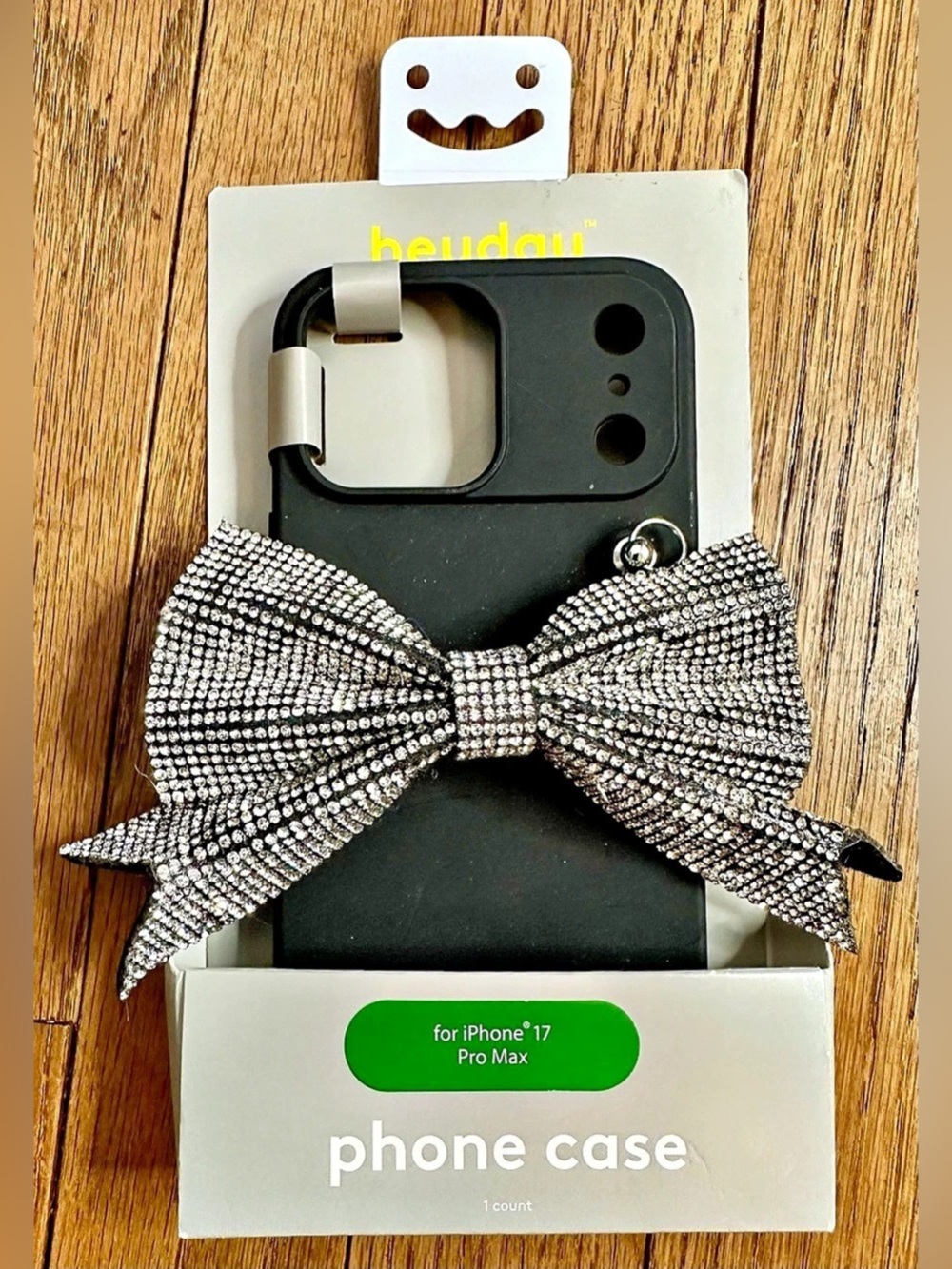heyday Rhinestone Bow Phone Case for iPhone 17 Pro Max